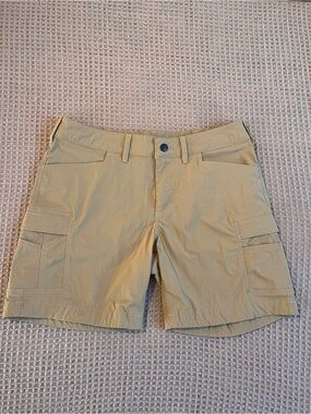 Carhartt Women's Straight Fit Cargo Shorts Size 10 Khaki Tan